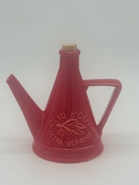 Sur La Table Red Olive Oil Cruet with Cork